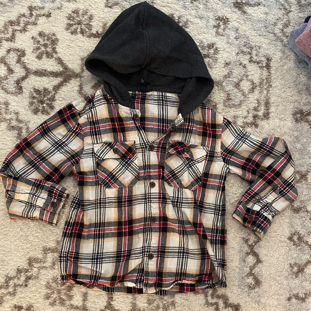 Art Class Plaid Flannel Shacket